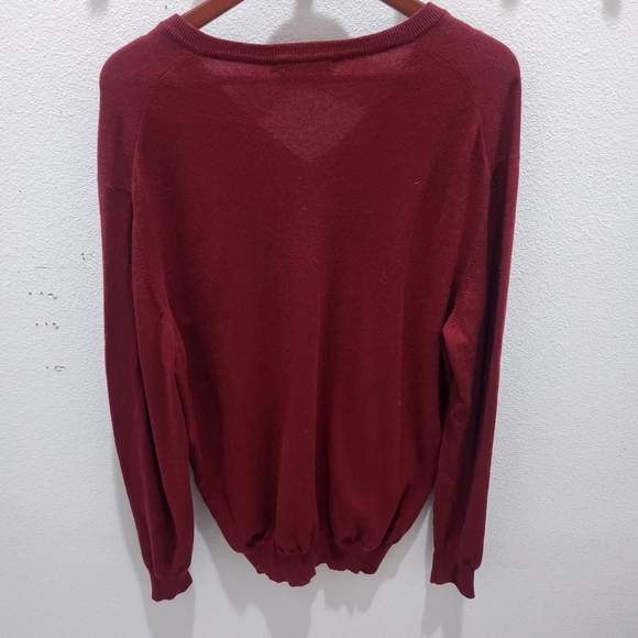 Ermenegildo Zegna Men’s Sweater V Neck Pull Over Cashmere/Silk Knit Size 2XL/56 - Picture 4 of 8
